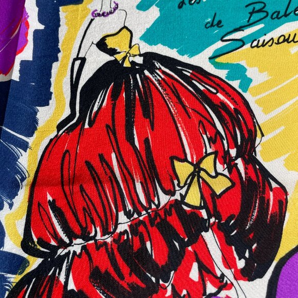 Vintage Balenciaga Silk Scarf – Paris Musées –1957  Fashion Collection - Picture 12 of 15